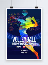 Volleyball) adalah permainan olahraga yang dimainkan oleh dua grup berlawanan. Warna Kartun Poster Olahraga Voli Sederhana Gambar Unduh Gratis Templat 450000700 Format Gambar Psd Lovepik Com