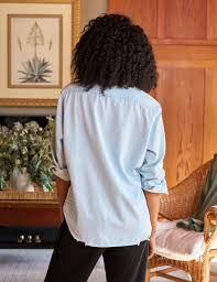 Women's Relaxed Button-Up Shirt in Eileen