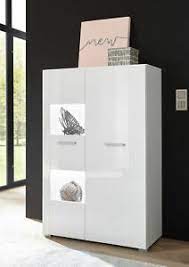 Kommode zu verkaufen äußerlich keine gebrauchsspuren oder kommode weiß, hochglanz. Highboard Corado 80cm Weiss Hochglanz Vitrine Wohnzimmer Modern Kommode 46729667 Ebay