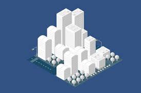 Download Street Town Buildings Modern 3d Town Building Wedding Vector Art City Buildings PSD Mockup Templates