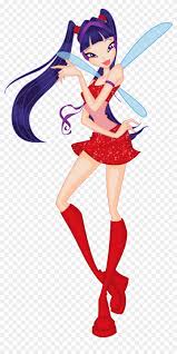 This is a fun filled image of musa, with music notes flying all about the fairy. Musa Magic Winx Long Hair By Sparxguardian Winx Club Coloring Pages Free Transparent Png Clipart Images Download