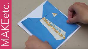 You've learned how to make a father's day. How To Make A Shirt And Tie Card For Father S Day Youtube