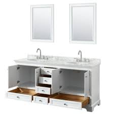 72 inch bathroom vanities : Design House Wyndham Deborah White Double Bath Vanity 72 Inch With Top Oval Sink And Mirror Hd Supply