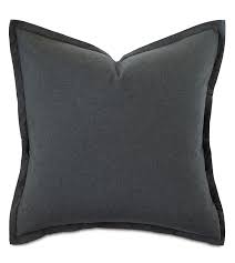 Putnam matelasse dark gray cotton euro sham. Monterosa Cotton Flannel Euro Sham Eastern Accents