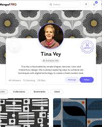 Artist Tina Vey's clean, texture-filled pattern designs are inspired by  simple shapes and midcentury design, creating a fresh, modern look. Welcome  to Patterned Tina! @ottomanbrimdesigns⁠ ⁠ Check out Tina's portfolio at  patterned.com/ottomanbrim ...