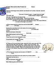 Eat berries and flowers for? Darwin S Natural Selection Worksheet Darwins Natural Selection Case Studies Name 1 There Are 2 Types Of Worms Worms That Eat At Night Nocturnal And Course Hero