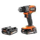 18V Brushless Sub-Compact Cordless 1 2-inch Drill Driver Kit with  2  2 0 Ah Batter    R87012K RIDGID