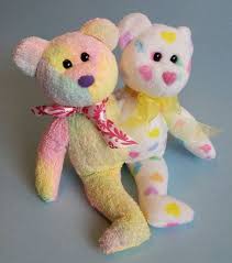 Two Headed Rainbow Hearts Bear Upcycled Monster From Recycled Dinosaur Stuffed Animal Old Toys Be The Creature