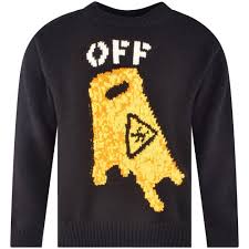 Browse from our in style collection of designer knitwear for men. Off White Black Yellow Pascal Knitted Jumper Men From Brother2brother Uk