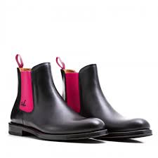 Great savings & free delivery / collection on many items. Serfan Chelsea Boot Damen Schwarz Pink Farbige Naht