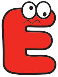 Free Printable Colorful Cartoon Letters Cartoon Letter E Freebie Finding Mom