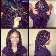 Wholesale Price 18 Faux Locs Crochet Braids Hair Extension Xpression Braiding Hair Faux Locs Crochet Havana Ma Hair Styles Love Hair African Braids Hairstyles