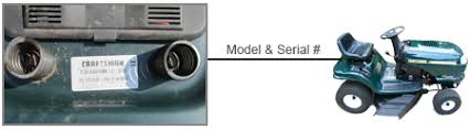 Lawn mower parts at low prices online. Craftsman Model Number And Serial Number Locator