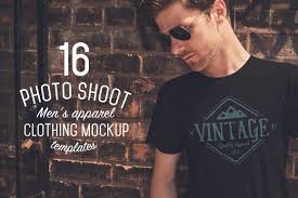 16 Men S Apparel Mockups Vol 1 Clothing Mockup Mens Outfits Shirt Mockup