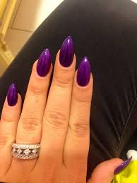 Purple nails come in a range of different colors from deep purple, to lilac. Stiletto Nails Purple New Expression Nails