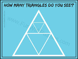 How many triangles do you see in the image, how many triangles do you see answer is the recent viral puzzle getting people's attention on the internet nowadays. Observational Skill Test How Many Triangles Counting Brain Teasers