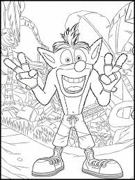 Crash Bandicoot Coloring Book 34 In 2020 Crash Bandicoot Coloring Books Dragon Ball Art