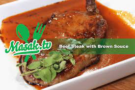 Beef Steak With Brown Sauce Resep 015 Resep Makanan Asia Resep Resep Masakan