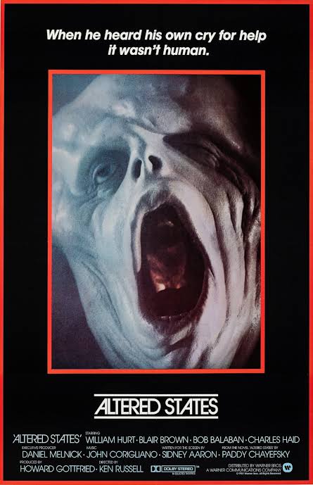 Altered States movie poster print (b) : 11" x 17" : William Hurt, Ken  Russell