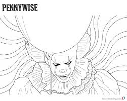 Explore 623989 free printable coloring pages for your kids and adults. Outline Sk H Pennywise Drawing Novocom Top