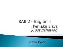 Dalam contoh di atas berapapun jarak yang ditempuh harga pertalitenya rp400. Perilaku Biaya Cost Behavior Ppt Download