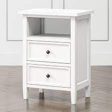 Rated 5 out of 5 by anonymous from madison night stand the led under is kind of useless because it does not give enough light to let you walk so i just. Harbor White 2 Drawer Nightstand Reviews Crate And Barrel
