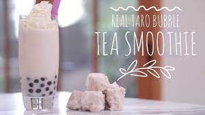 Taro Bubble Tea Smoothie Recipe With Real Taro Angel Wong S Kitchen Asian Taiwanese Recipes Made Simple Fun