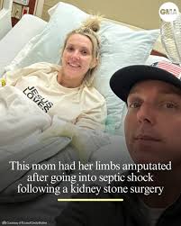 Cindy Mullins was a healthy 41-year-old mom of two when she went into the  hospital nearly six weeks ago for surgery