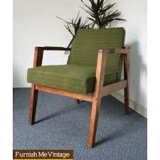 Mid Century Modern Wood Amp Green Upholstery Arm Chair Furnish Me Vintage Upholstery Armchair Mid Century Modern Wood Mid Century Modern Furniture