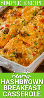Photos of hash brown and egg casserole. Hashbrown Breakfast Casserole Make Ahead Spend With Pennies