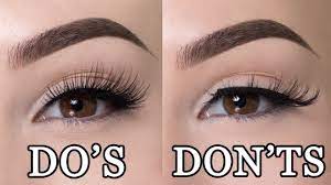 When i apply false lashes, i use the following products: False Lashes Do S Don Ts Youtube