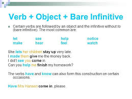 For example, to do, to sleep, to love and to create. instead, it has been conjugated into the simple present third person form of the verb to sleep: Bare Infinitive Liberal Dictionary Main Verbs Nouns Grammar Infinitives Grammar