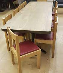 Merax high back steel stackable vintage metal dining chair set of 2 (black). Secondhand Hotel Furniture Dining Tables Extra Large 10x Seat Restaurant Dining Table And Chairs Set Nottinghamshire