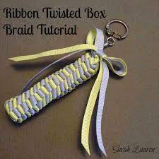 Ribbon Twisted Box Braid Tutorial Bag Charm | Sarah Lauren
