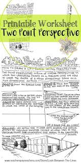 Art Drawing Basics Two Point Perspective Printable Worksheet Art Activity In 2020 Perspective Drawing Lessons Perspective Lessons Point Perspective
