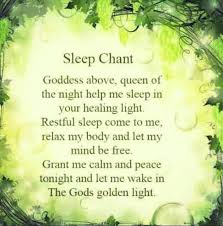 Good Night Healing Light Sleep Spell Wiccan Chants
