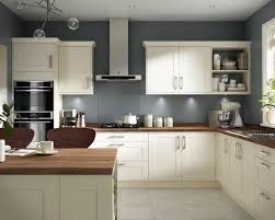 The color gray in a kitchen is anything but dull. Kendal Cream Walnut Kitchen American Traditional Kitchen Other By Wickes Houzz