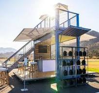 Custom Double Decker Container Booths QQB | Lush Banners