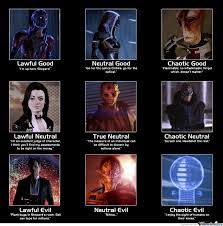 Mass Effect 2 Good Neutral And Evil Mass Effect Mass Effect Funny Mass Effect 2