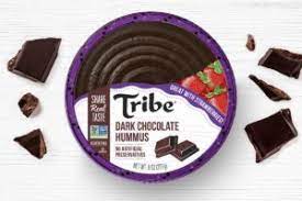 Chocolate hummus is a fun twist on a classic dip! Tribe Dessert Hummus Reviews Info Dairy Free Soy Free Nut Free