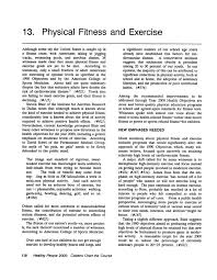 13 Physical Fitness And Exercise Healthy People 2000