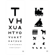 9 Hotv Visual Acuity Chart 10ft Pediatric Eye Chart