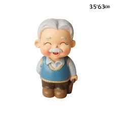 Parents Happy Birthday Cake Topper Baking Ornament Grandparents Favor Gift  Acrylic Daisy Flower Cupcake Plug-in Dessert Supplies