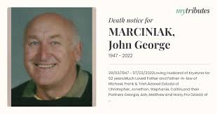 MARCINIAK, John George