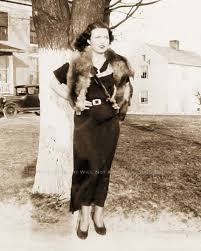 Bonnie And Clyde Photo Rare Blanche Barrow Gang Bank Robber Gangster 1930