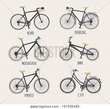 vector set bicycles vector photo free trial bigstock