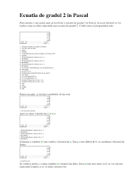 5:13 edumo 4 782 просмотра. Ecuatia De Gradul 2 In Pascal