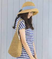 Women Cloche Hat Summer Straw Sun Hat By Magicdoll Crochet Summer Hats Japanese Crochet Japanese Crochet Patterns