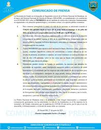 Que entró en vigencia el pasado miércoles 16 de junio y que termina su vigencia este miércoles 23 de junio. Comunicado