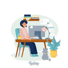Download free work from home vectors and other types of work from home graphics and clipart at freevector.com! Working From Home Illustration Free Vector Peecheey